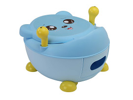 LuvLap Tedclub Baby Potty Training Seat, with handles (Blue)